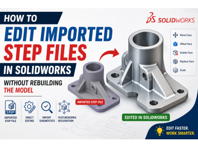 How to Edit Imported STEP Files in SOLIDWORKS Without Rebuilding the Model